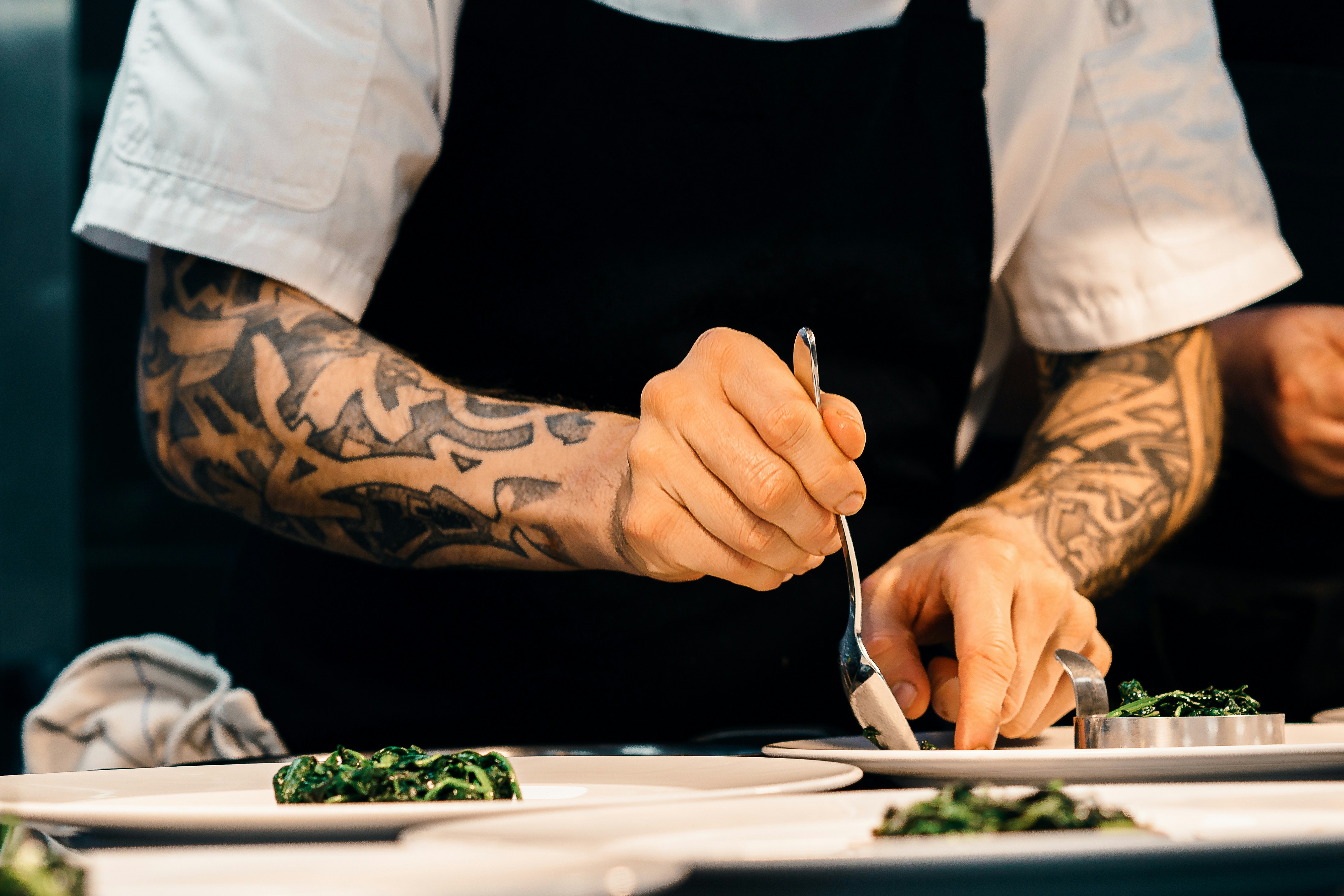 Intimate chef’s table and tasting menu