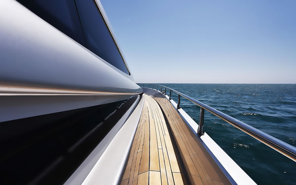 Luxury yacht charter in the Mediterranean — superyacht deck